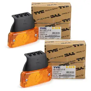 2x TYC 18-11007-01-9 Blinkleuchte Seitenblinker FIAT Ducato (250 290) ORANGE 71749250