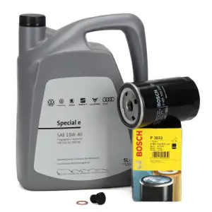 5L ORIGINAL 10W-40 Motoröl + BOSCH Ölfilter VW Golf 1 2 3 Passat B1-4 Polo 86 T4 Vento