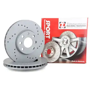 Zimmermann SPORT Bremsscheiben für Opel Astra G 1.2-1.8 16V 1.7/2.0DTI vorne