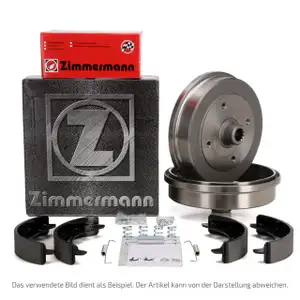 ZIMMERMANN Bremstrommeln + Backen CITROEN C1 PEUGEOT 107 108 TOYOTA Aygo (_B1_) hinten