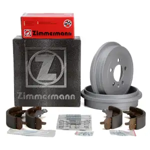 ZIMMERMANN Bremstrommeln + Bremsbacken VW Polo 9N 6R 6C Fox Fabia 1 Ibiza 3 hinten