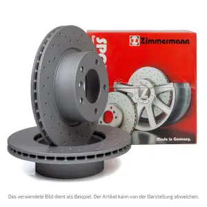 Zimmermann SPORT Bremsscheiben für Opel Zafira Tourer C 17 Zoll POC J61 hinten