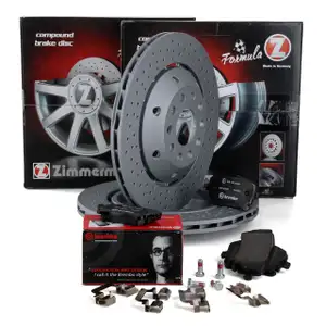 Zimmermann FORMULA Z Bremsscheiben + BREMBO Beläge AUDI RS6 C85) PR-1KY hinten