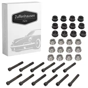 24x Schraube + Buchse + Mutter für Kipphebelwelle für PORSCHE 911 964 912 914