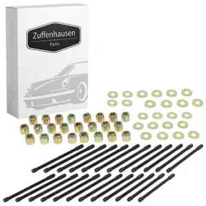 24x Stiftschraube Stehbolzen + Muttern Kurbelgehäuse für PORSCHE 911 3.0 3.2 3.3