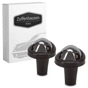 2x Scheibenwaschdüse Alu Kappe CHROM für PORSCHE 911 67-79 + 912 1.6 90162874120