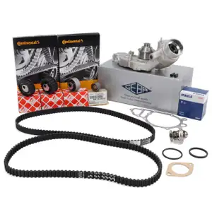 CONTI Zahnriemen + Rollen + Wasserpumpe + Thermostat PORSCHE 924 2.5 S 944 2.5 bis 1986