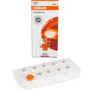 10x OSRAM 2473MFX6 Glühlampe Instrumententafelbeleuchtung 12V 1,2 W BX8.4d