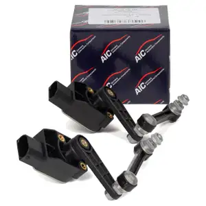 2x AIC Niveausensor Luftfederung PORSCHE Cayenne (9PA) PR-1BK bis Fgst. hinten 95533107700