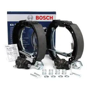 BOSCH 0204114554 KIT SUPER PRO Bremsbacken + Radbremszylinder Satz RENAULT Clio 2 Twingo 1