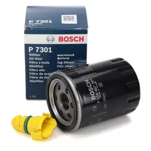 BOSCH F026407301 Ölfilter + Schraube FORD Mustang MK6 5.0 V8 45/460 PS 11.2017-04.2023