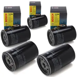 5x BOSCH 0451103304 Ölfilter FORD B-/C-/S-Max Fiesta Focus Galaxy Kuga Mondeo Ka+ 1.4-2.0