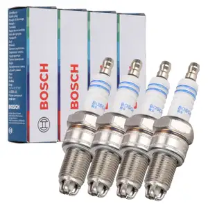 4x BOSCH 0242235664 WR7LTC+ Zündkerze VW Golf 2 3 4 Passat B3 B4 Polo 6N1 Vento