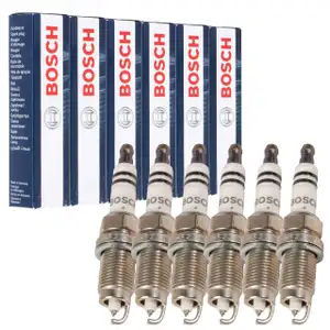 6x BOSCH FR7HPP33+ 0242236566 Zündkerze VW Golf 4 Bora Sharan T4 2.8 V6 VR6