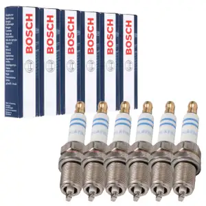 6x BOSCH FR6DPP332S 0242240628 Zündkerze PORSCHE 997 3.6 Turbo 3.6 GT2 / RS