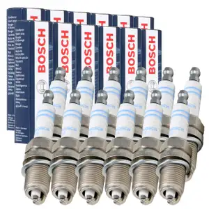 12x BOSCH 0242235666 FR7DC CNG LPG GAS Zündkerze MERCEDES S-Klasse W140 C140 R129 600 M120