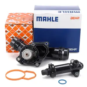 MAHLE Thermostat + Gehäuse + NRF AGR Thermostat BMW E46 320d E39 520d 136 PS M47