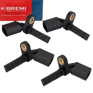 4x BREMI ABS Sensor Raddrehzahl AUDI A4 B8 A5 8T 8F A6 C6 C7 A7 4G Q5 8RB vorne + hinten