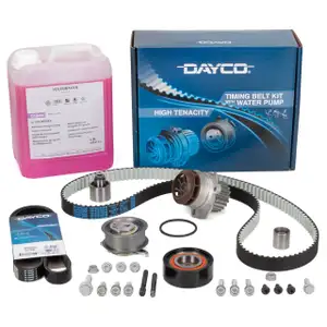 DAYCO Zahnriemensatz Wasserpumpe Keilriemen 5L ORIGINAL Frostschutz VW Golf 6 1.6/2.0 TDI