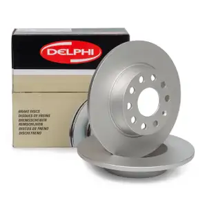 DELPHI BG4324C Bremsscheiben Satz VW Golf 6 7 8 T-Roc Touran A3 8P 8V 8Y Q2 TT hinten