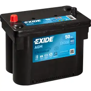 EXIDE EK508 AGM START-STOP Autobatterie Batterie Starterbatterie 12V 50Ah EN800A