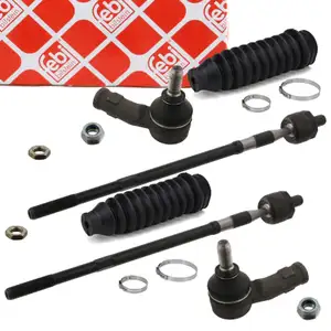 2x FEBI PROKIT Spurstange + Kopf + Manschette VW Golf 3 Corrado 53I mit ZF Servo vorne