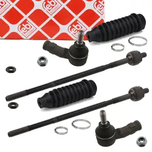 2x FEBI PROKIT Spurstange + Kopf + Manschette VW Golf 3 Vento 1N1 mit TRW Servo vorne