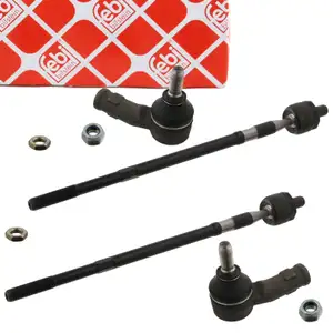 2x FEBI PROKIT Spurstange + Spurstangenkopf VW Golf 3 Corrado Vento mit ZF Servo vorne