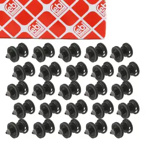 25x FEBI 100441 Clip Befestigungsclips VW Golf 6 7 Passat Polo Tiguan T5 T6 7L6868243