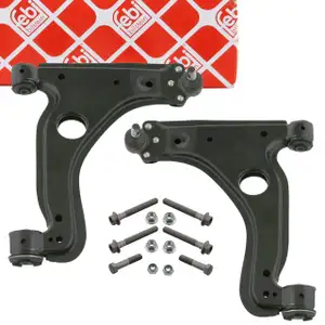 2x FEBI PROKIT Querlenker Lenker + Traggelenk OPEL Astra H Zafira B vorne unten