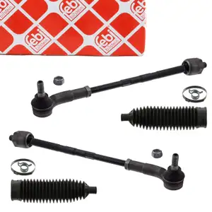 2x FEBI Spurstange + Spurstangenkopf + Manschette VW Polo 5 Ibiza 4 Toledo 4 Rapid vorne