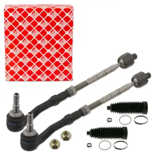 2x FEBI Spurstange Gelenkstange + Spurstangenkopf + Manschette BMW 7er E65 E66 E67 vorne