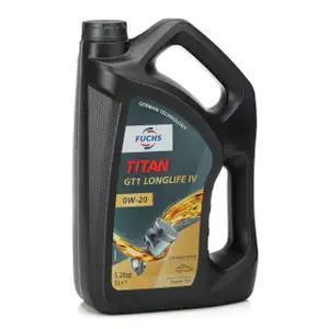 5L 5 Liter FUCHS TITAN GT1 LONGLIFE IV 0W-20 0W20 Motoröl Öl VW 508.00/509.00