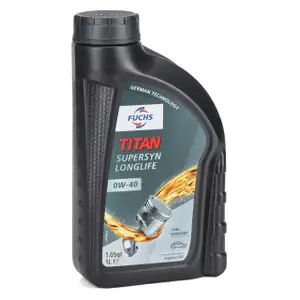 1L 1 Liter FUCHS TITAN SUPERSYN LONGLIFE 0W-40 Motoröl Öl MB 229.5 VW 502/505.00