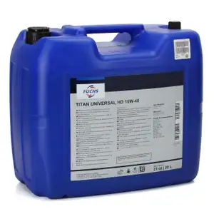 20L 20 Liter FUCHS TITAN UNIVERSAL HD 15W-40 Motoröl Öl ACEA A3/B3 SPI SL MB 229.1