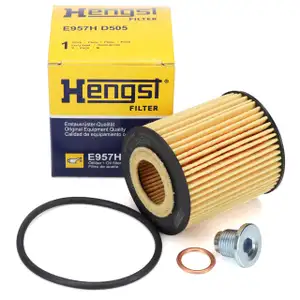 HENGST E957HD505 Ölfilter + Schraube FORD Focus 4 OPEL AStra L PSA C3 C4 208 308 508 1.5 D