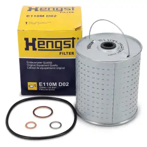 HENGST E110MD02 Nebenstrom Ölfilter MERCEDES /8 W115 W110 OM615/616/17 PORSCHE 356 912