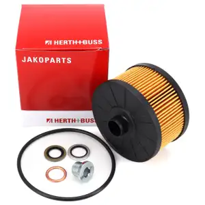 HERTH+BUSS JAKOPARTS Ölfilter + Schraube NISSAN Juke F15 Micra 5 Qashqai 2 3 X-Trail 3