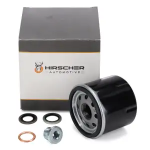 HIRSCHER Ölfilter + Schraube RENAULT Clio 1 2 3 4 Kangoo Twingo 1 2 DACIA Logan Sandero 2