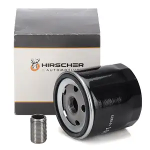 HIRSCHER Ölfilter + ORIGINAL Schraubstutzen VW Golf 7 8 Passat B8 Polo Tiguan 1.0-1.5 TSI