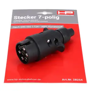 HP 28254 Stecker Steckdose Anhänger Kupplung AHK Stecker Anhängerstecker Adapter 7-polig