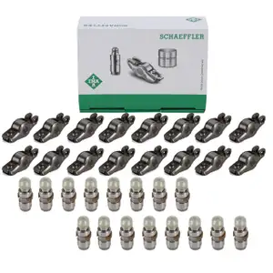 16x INA Kipphebel + 16x Ventilstößel VW Golf 6 7 Passat 6 B7 B8 Tiguan T5 T6 1.6/2.0 TDI