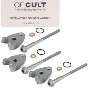 3x Halter + Schraube Einspritzdüse für VW Polo 5 SEAT Ibiza 4 Fabia 2 1.2 TDI 03P130216