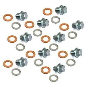 10x Ölablassschraube + Dichtringe M14x1,5 für HONDA HYUNDAI KIA MAZDA MITSUBISHI SUZUKI