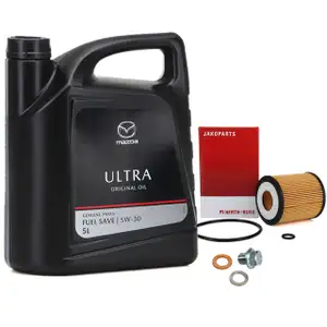 5L ORIGINAL Motoröl ULTRA 5W30 + HERTH+BUSS Ölfilter MAZDA 3 6 CX-7 MPV II 1.8-2.5