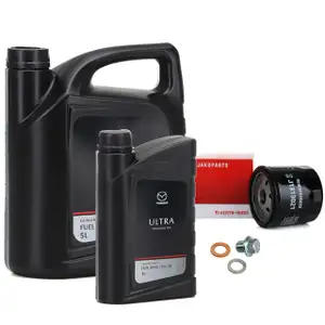 6L 6 Liter ORIGINAL Motoröl ÖL ULTRA 5W30 + H+B Ölfilter MAZDA 2 3 6 MPV II MX-5 III