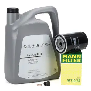 5L ORIGINAL 0W-30 Motoröl + MANN Ölfilter VW Golf 3 Passat B3/B4 B5 Sharan T4 1.6-2.0 GTI