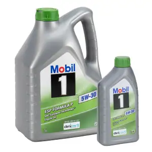 6L 6 Liter Mobil 1 ESP FORMULA P 5W-30 Motoröl MB 229.31/51/52 dexos2 PSA B71 2290/2297