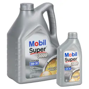 6L 6 Liter Mobil 1 SUPER 3000 FORMULA V 5W-30 Motoröl MB 229.31/51/52 VW 504/507.00