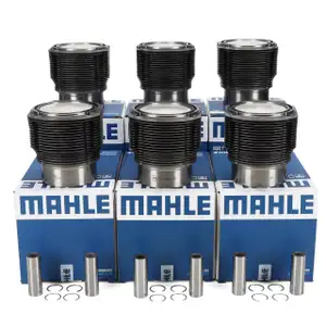 6x MAHLE 5031890 Kolben Reparatursatz PORSCHE 911 2.3 T 130/140 PS 1971-1973 PCG5031890